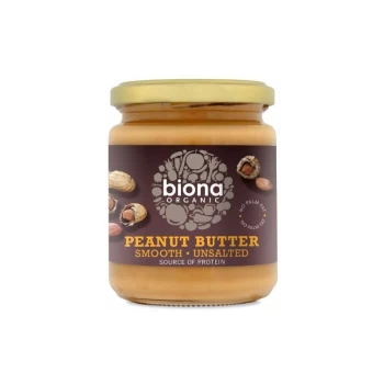 Image of Peanut Butter - Smooth No Added Salt - 250g - 55648 - Biona