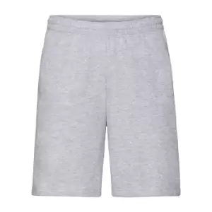 Image of Fruit Of The Loom Mens Lightweight Casual Fleece Shorts (240 GSM) (L) (Heather Grey)