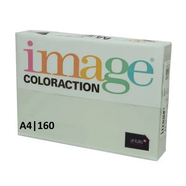 Image of Image Coloraction A4 160gsm Paper/Card - 250 Sheets (1 Pack) Pale Green (Jungle)
