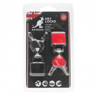 Image of Kangol Key Locks Pack of 2 - Black/Red