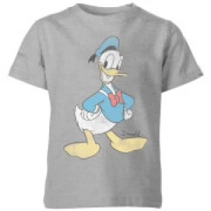 Image of Disney Donald Duck Classic Kids T-Shirt - Grey - 5-6 Years