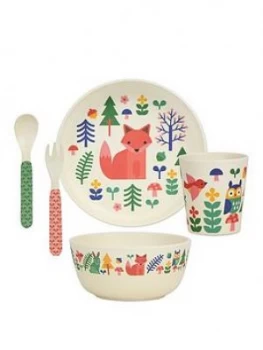 Image of Petit Collage Bamboo Baby Dinnerware Set - Forest Friends