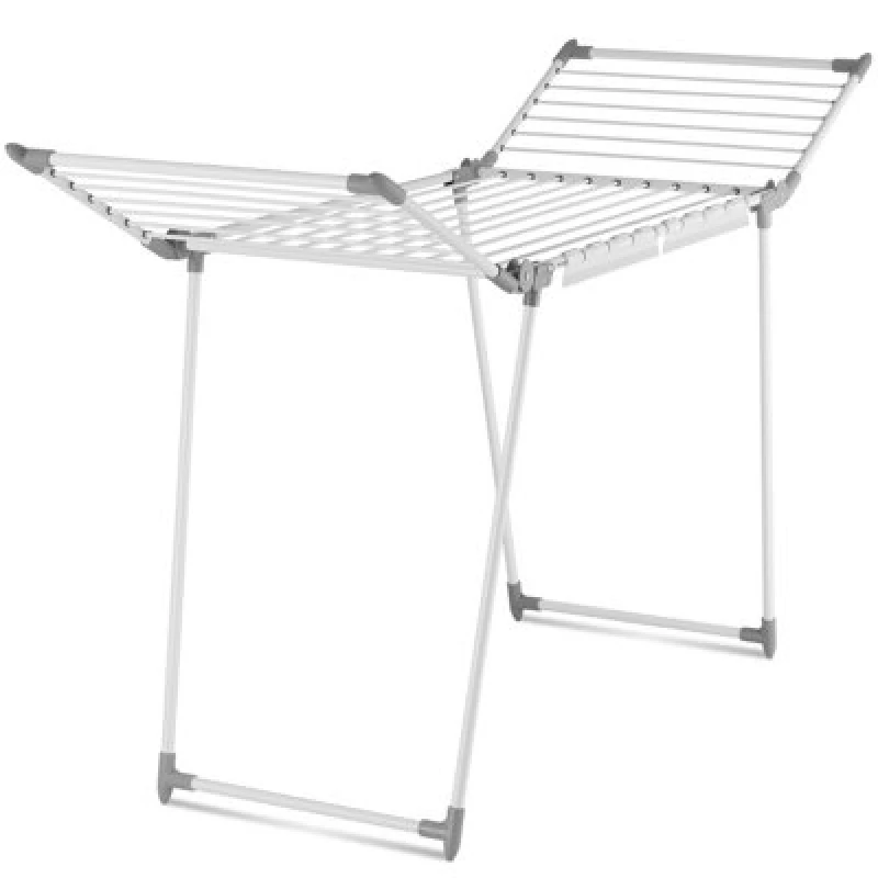 Image of Tectake Clothes Airer Life With 18 M Total Drying Length And Folding Steel Frame - White