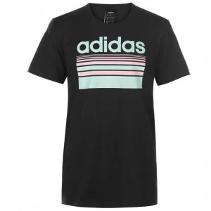 Image of adidas Horizon Linear Mens T-Shirt - Blk/Mint/Pink