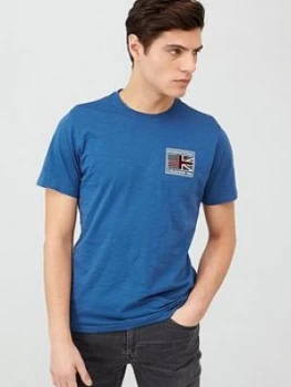 Image of Barbour International Steve Mcqueen Team Flags T-Shirt - Ink Size M Men