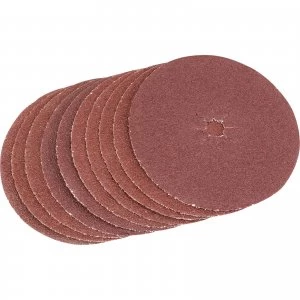 Image of Draper Aluminium Oxide Sanding Discs 125mm 125mm Assorted Pack of 5