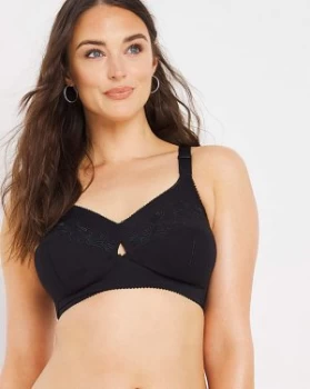 Image of Berlei Total Support Black Cotton Bra