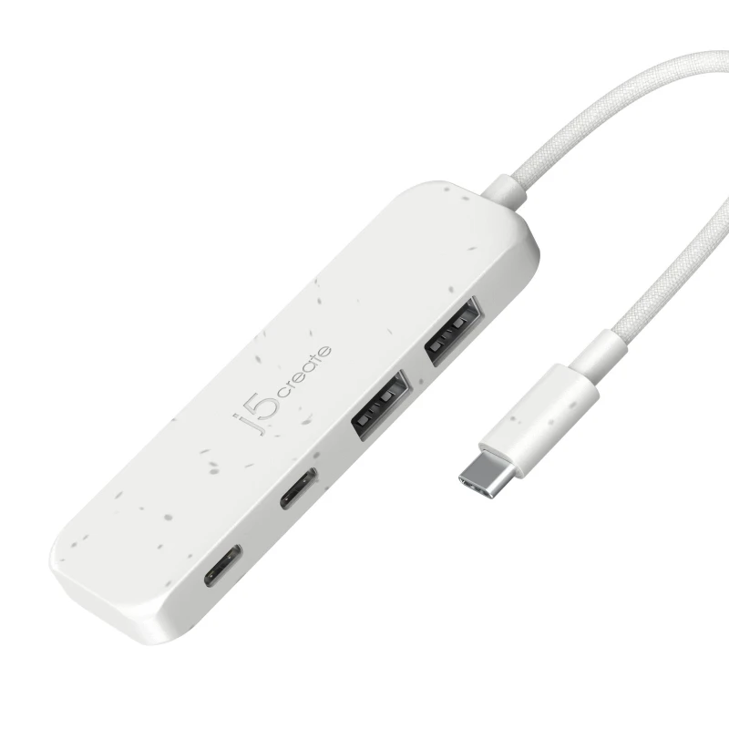 Image of j5create Eco-Friendly USB-C to 4-Port Type-C & Type-A Gen 2 Hub