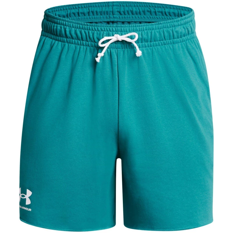 Image of Under Armour Rival Terry 6" Shorts Mens - Blue Blue S