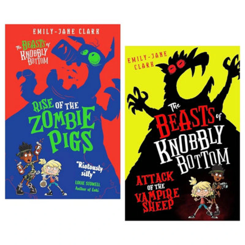 Image of BOOKS4PEOPLE The Beasts Of Knobbly Bottom Series 2 Books Collection Set (Attack Of The Vampire Sheep & Rise Of The Zombie Pigs)