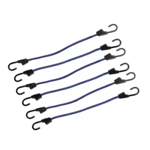 Image of Silverline Bungee Cords 6pk 400mm 140821