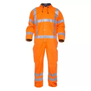 Image of Ureterp SNS High Visibility Waterproof Coverall Orange - Size S