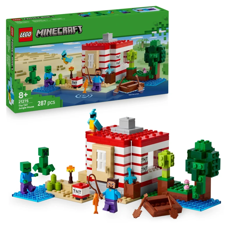 Image of LEGO Minecraft LEGO Minecraft The TNT Jungle House Vide - LEGO Minecraft Male TC66801