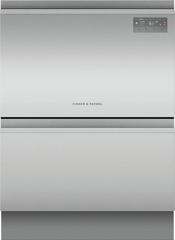 Image of Fisher & Paykel Series 7 Double DishDrawer DD60D2HNX9 WiFi Connected Fully Integrated Full Size Dishwasher - Stainless Steel Control Panel - E Rated