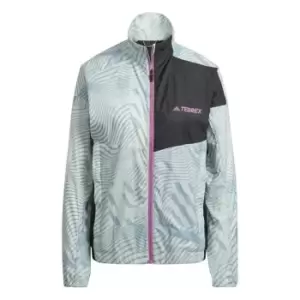 Image of adidas Terrex Trail Wind Ladies Running Jacket - Grey