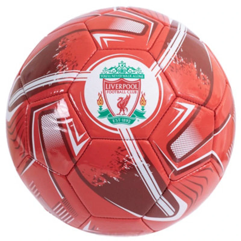 Image of Liverpool Fc Turbine Print Football Red/white (5)