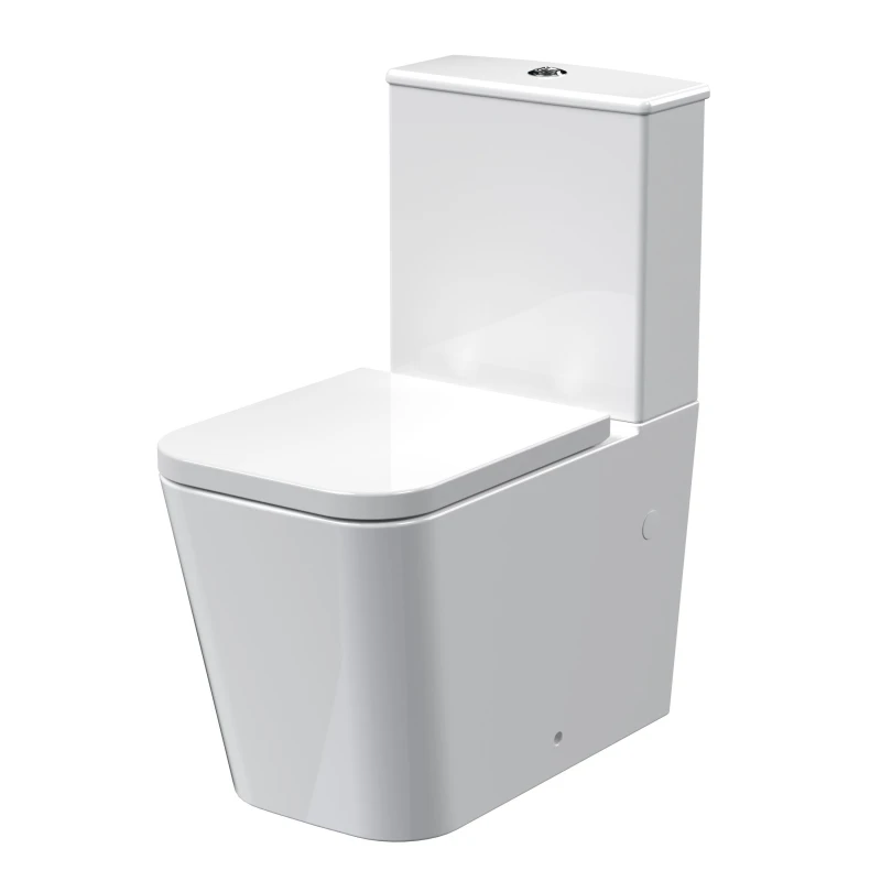 Image of Balterley Flush to Wall Toilet Pan, Cistern & Soft Close Seat 792 x 385 x 623mm White