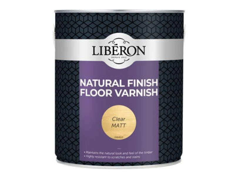 Image of Liberon Premium Clear Matt Floor Varnish 2.5L - Water-Based Natural Finish