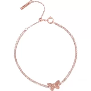 Image of Ladies Olivia Burton Rose Gold Plated 3D Butterfly 3D Butterfly Bracelet