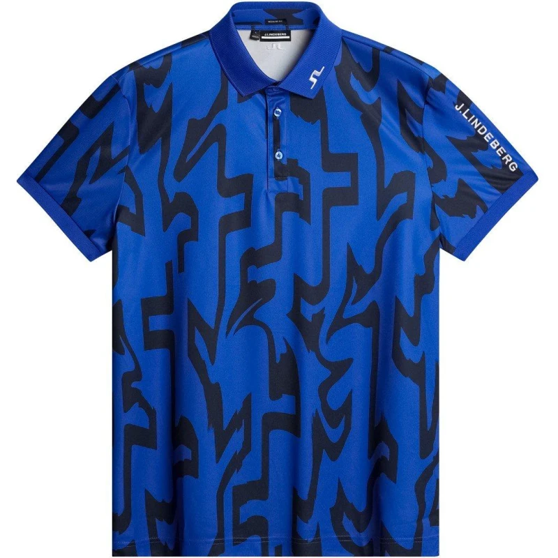 Image of J Lindeberg Tour Tech Polo Shirt Mens - Blue Blue M