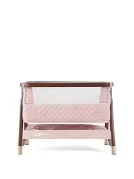 Image of Tutti Bambini CoZee Luxe Bedside Crib - Walnut/Blush, Pink