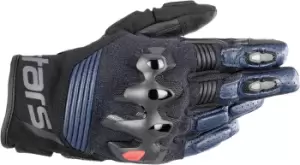 Image of Alpinestars Halo Motorcycle Gloves, black-blue, Size S, black-blue, Size S