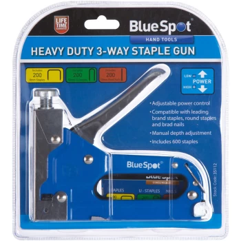 Image of 35112 Heavy Duty 3-Way Staple Gun - Bluespot