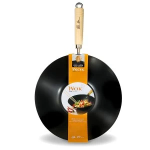Image of Ken Hom 31cm Non-Stick Carbon Steel Wok