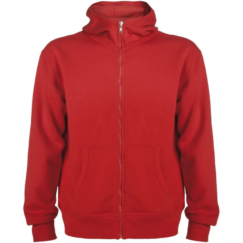 Image of ROLY ROLY Men Mont Blanc Full Zip Hoodie in Red Size: Small Red S Male 5063470582662
