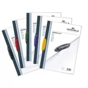 Image of Durable Swingclip A4 Clip Folder Assorted