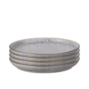 Image of Studio Grey 4 Piece Medium Coupe Plate Set
