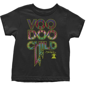 Image of Jimi Hendrix - Voodoo Child Kids 3 Years T-Shirt - Black