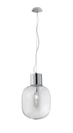 Image of FELLINS Globe Pendant Ceiling Light Chrome 30x34.6cm