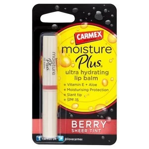 Image of Carmex Lip Balm Moisture Plus Berry Sheer Tint SPF 15 2g