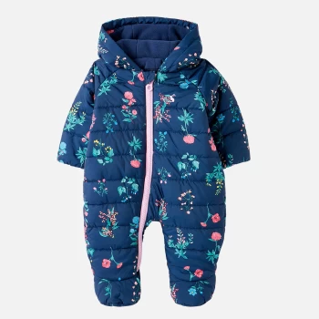 Image of Joules Baby Snuggle Pramsuit - Navy - 12-18 months