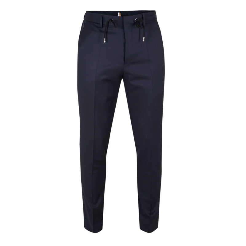 Image of Boss Boss H-Genius-Ds-B1 10236006 01 Straight Leg Trousers Mens Dark Blue male 33W XL