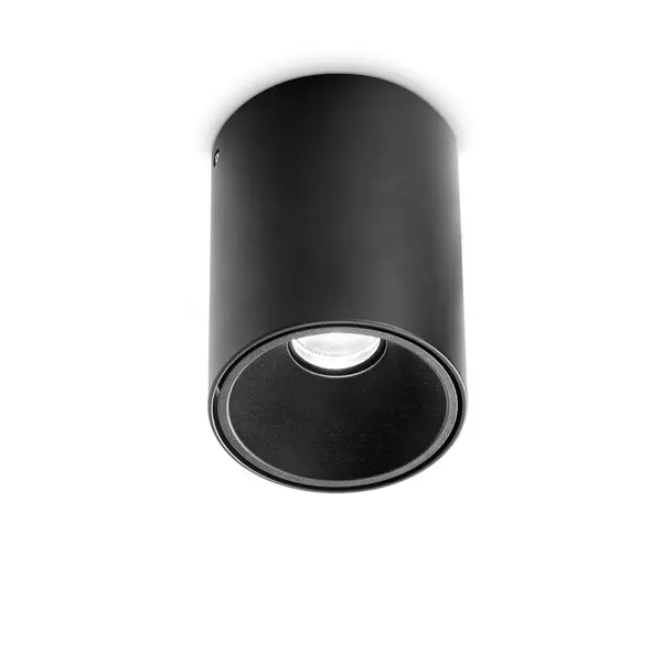 Image of Nitro Integrated LED Round Surface Mounted Downlight Matte Black 2350Lm 3000K