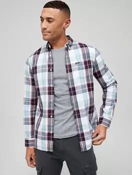 Image of Superdry Vintage Long Sleeve London Shirt - Multi Size M Men