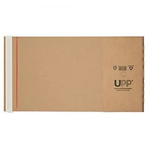 Image of Purely UPP Book Wraps Gusset Envelopes Peel and Seal 178 x 245 x 60 mm Plain Manilla Pack of 25