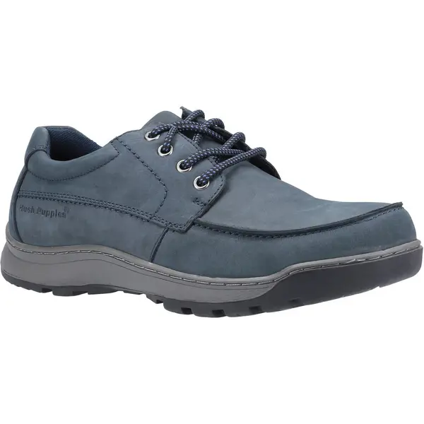 Image of Hush Puppies Mens Tucker Leather Lace Up Casual Shoes - UK 9