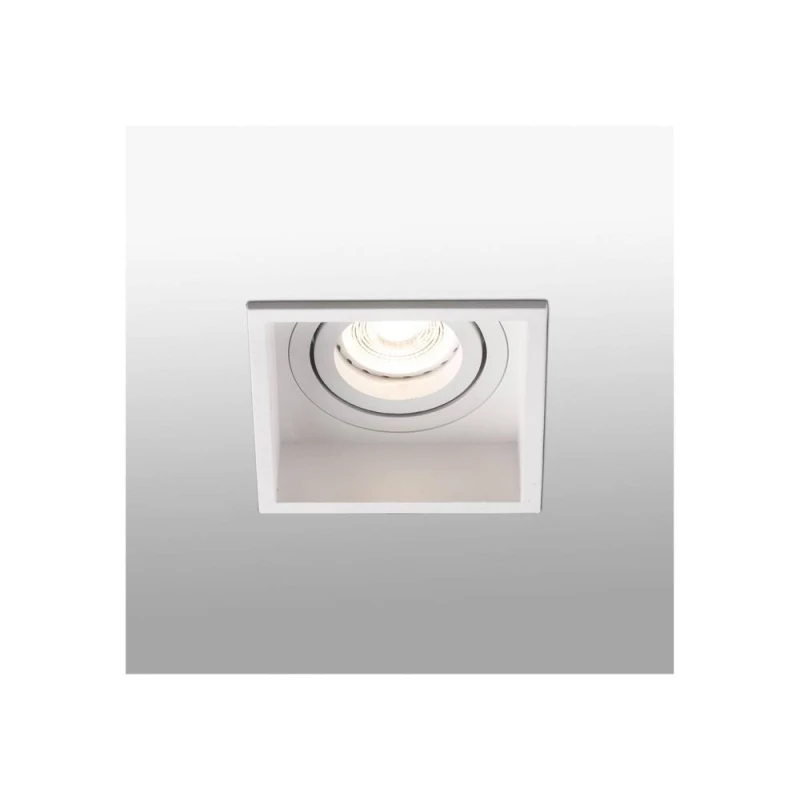 Image of Netlighting Hyde White Tiltable square Recessed Downlight GU10 White