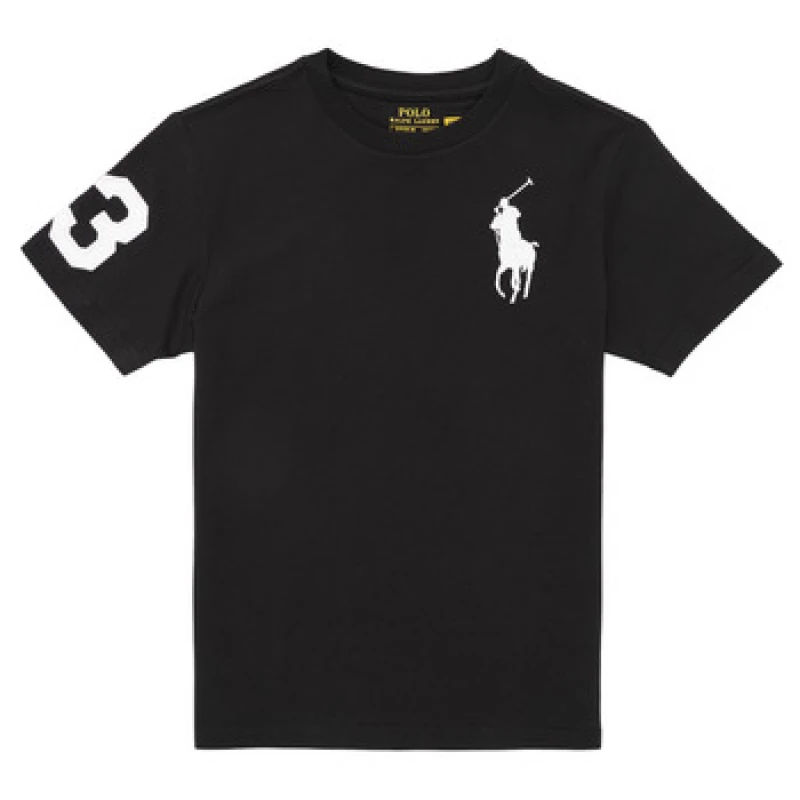 Image of Polo Ralph Lauren SS CN-TOPS-T-SHIRT boys's Children's T shirt in Black