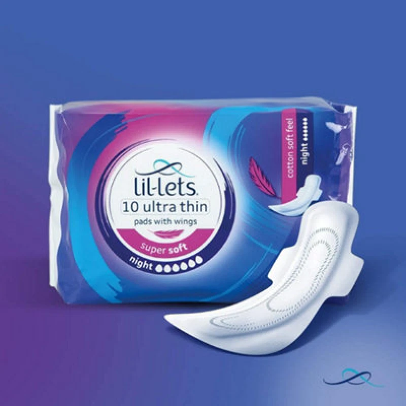 Image of Lil-Lets Soft Pads Night, 24 Pack Of 10 Pads