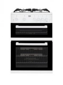 Image of Beko KDG611W Double Oven Gas Cooker