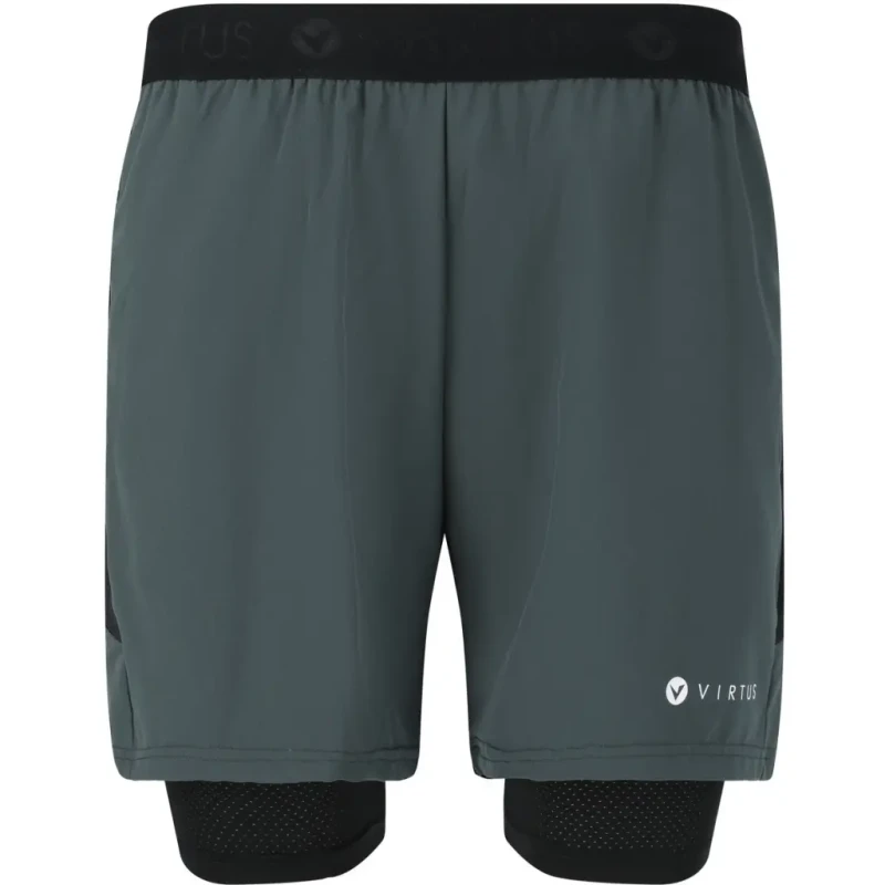 Image of Virtus Short 2-in-1 extensible Virtus Dylan Gris Male M