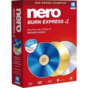 Image of Nero Burn Express 4 Full version, 1 licence Windows CD/DVD creator