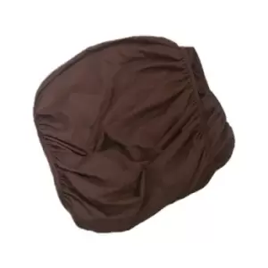 Image of Belledorm Faux Suede Divan Base Wrap (19in) (Double) Chocolate - Chocolate