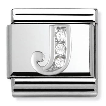 Image of Nomination CLASSIC Silvershine Letter J Charm 330301/10