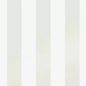 Image of Laura Ashley Lille Pearlescent Stripe White Wallpaper