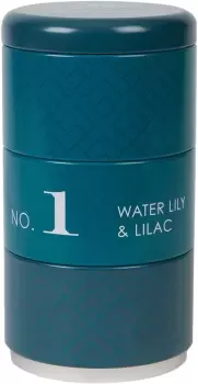 Image of Wax Lyrical Homescenter Water Lily Lilac 3 Candle Tin Set